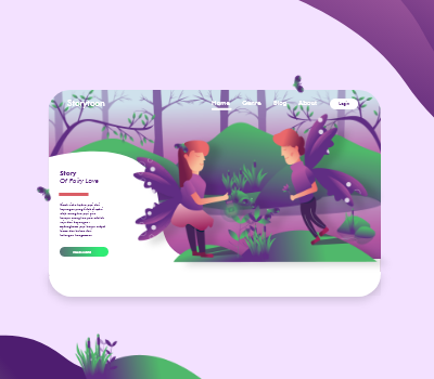 Hasil karya Landing page - Storytoon di BuildWithAngga