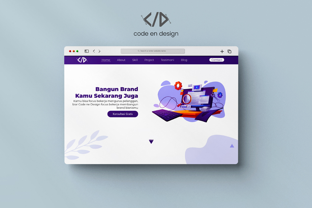 Hasil karya Code en Design di BuildWithAngga