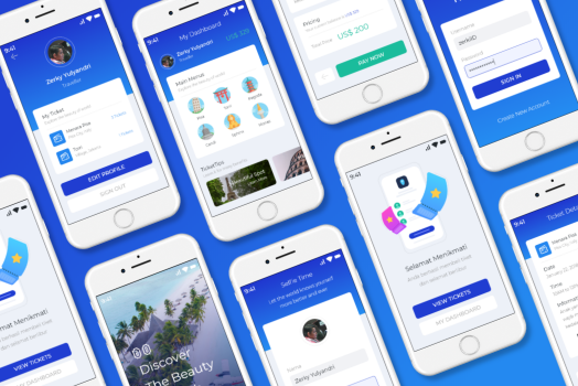 Hasil karya TiketSaya App di BuildWithAngga