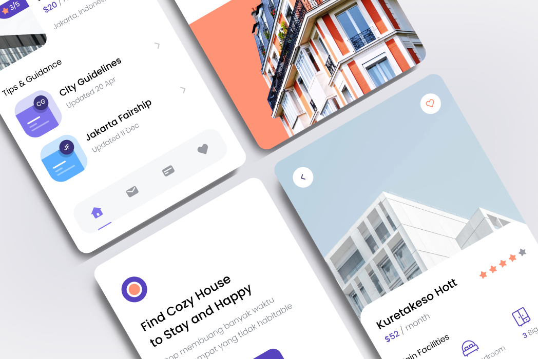 Hasil karya Cozy Home Finder App di BuildWithAngga