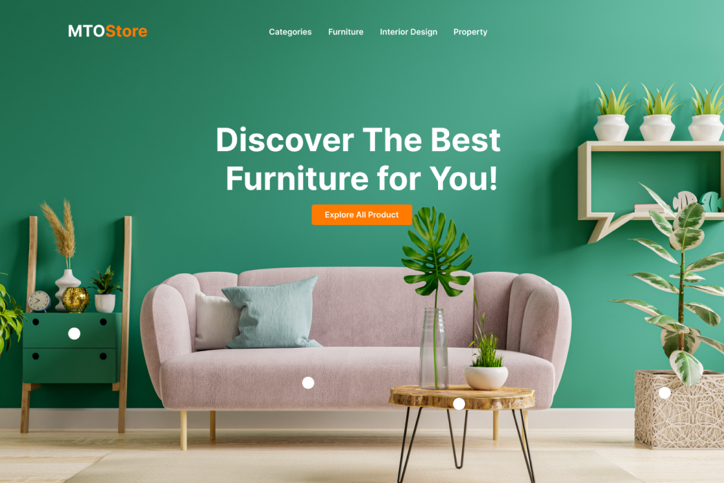 Hasil karya WEBSITE FURNITURE MTO STORE di BuildWithAngga