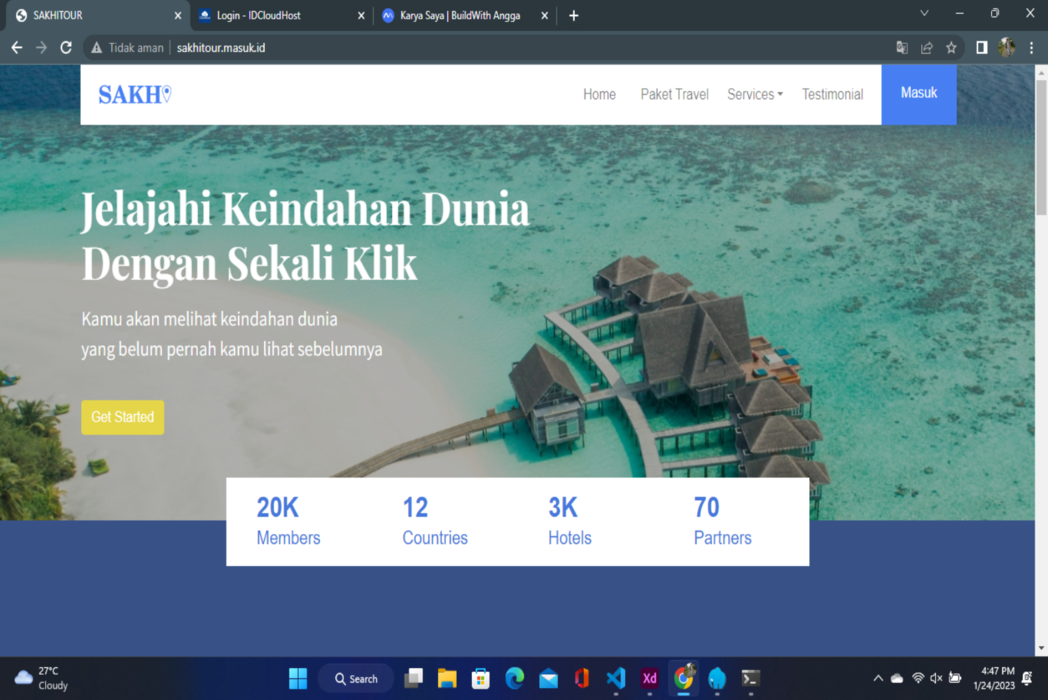 Hasil karya SAKHITOUR&TRAVEL di BuildWithAngga