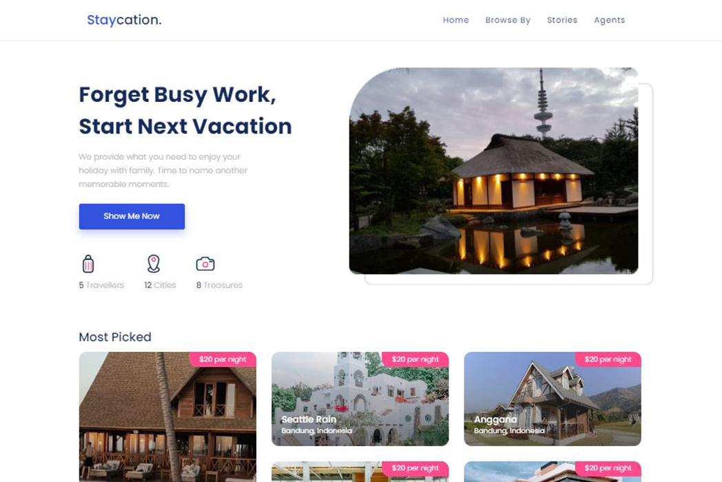 Hasil karya Staycation BWAMERN di BuildWith Angga