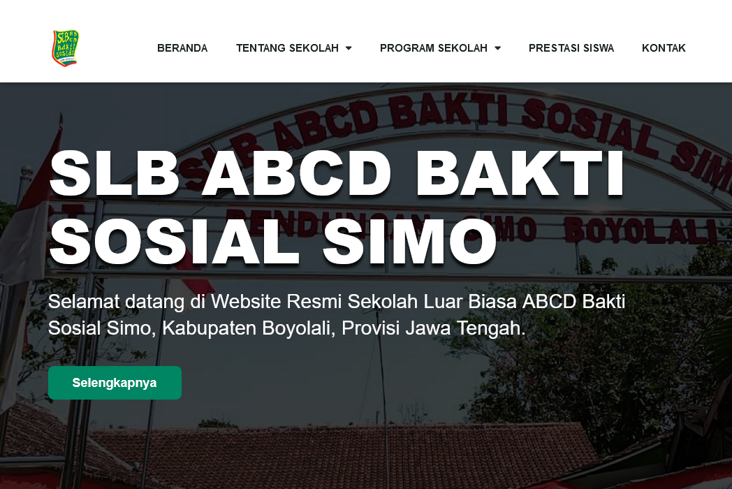 Hasil karya SLB BAKTI SOSIAL: Education School Website di BuildWithAngga