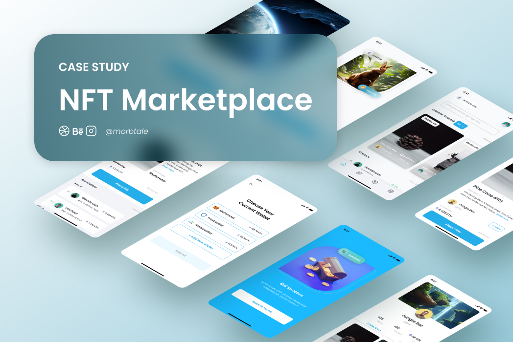 Hasil karya Case Study NFT Marketplace App di BuildWithAngga