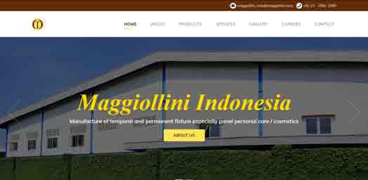 Hasil karya WEB COMPANY PROFILE PT MAGGIOLLINI INDONESIA di BuildWithAngga