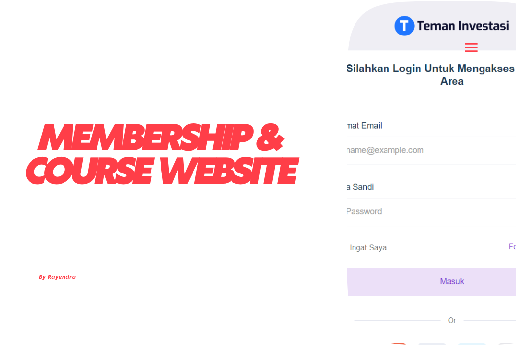 Hasil karya Website Membership & Kelas Online Laravel 8 di BuildWithAngga