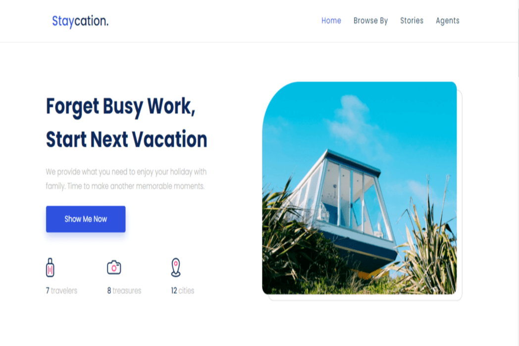 Hasil karya Web Staycation di BuildWithAngga