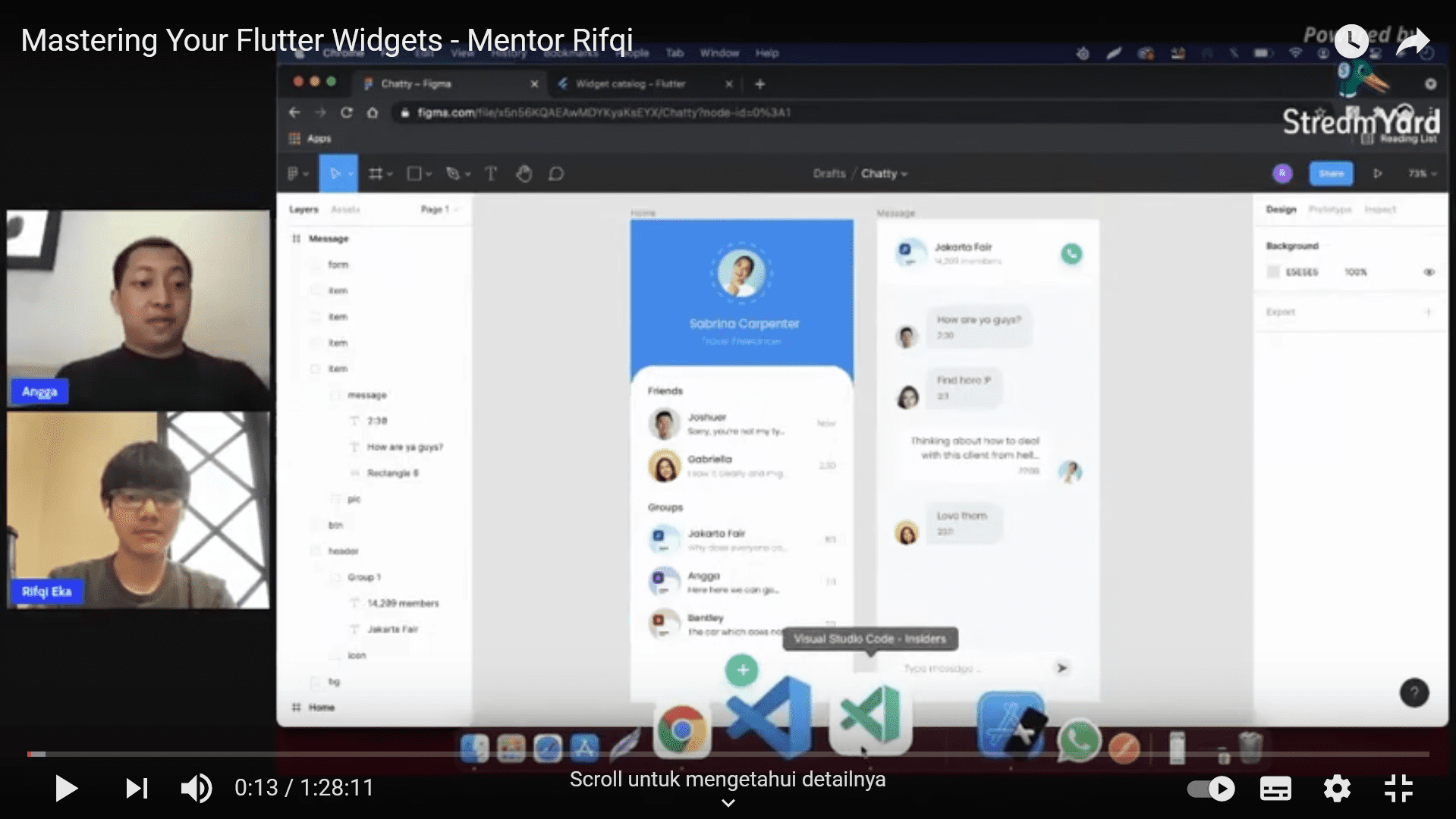 Webinar Mastering Your Flutter Widgets di BuildWith Angga