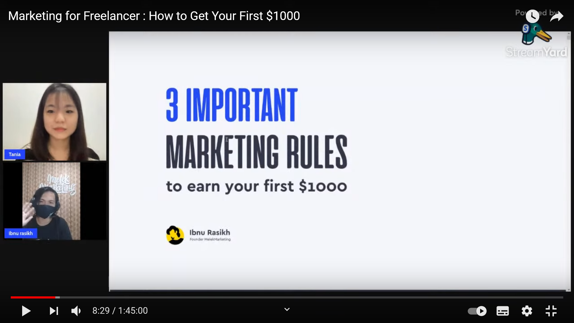 Webinar Marketing for Freelancer : How to Get Your First $1000 di BuildWithAngga