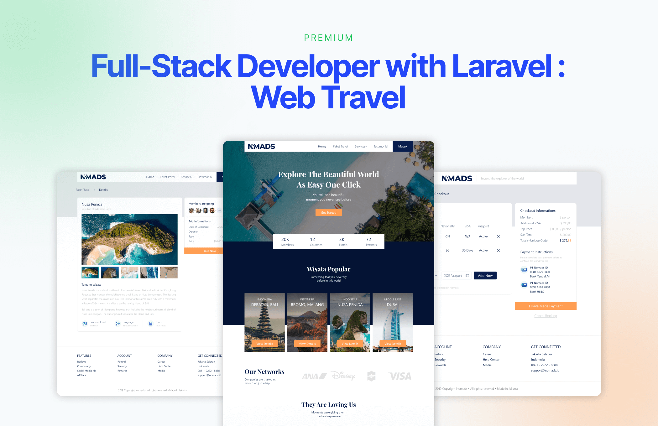 Kelas Full-Stack Developer with Laravel: Web Travel di BuildWith Angga