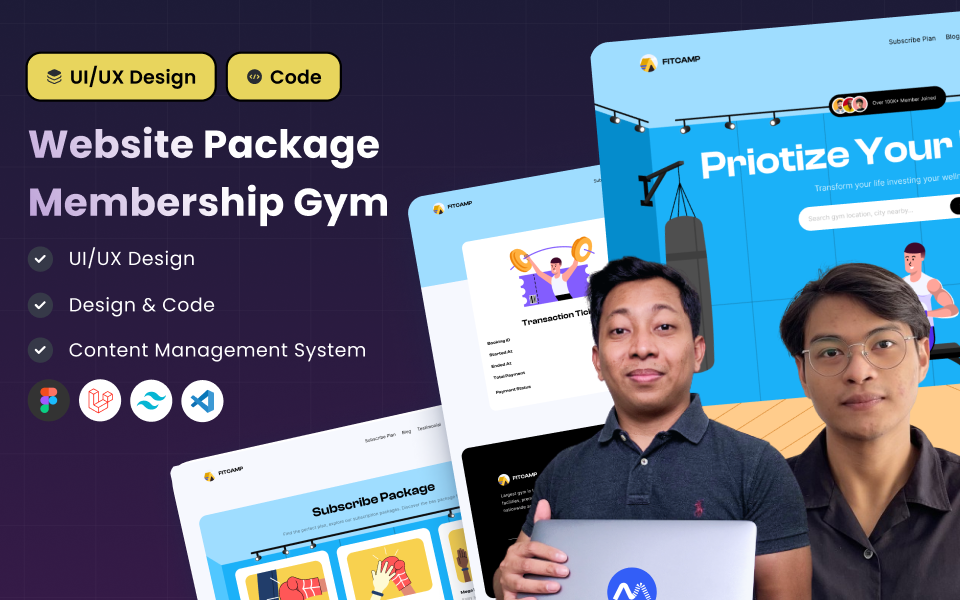 Kelas Learn UI & Laravel 11: Website Subscribe Paket Gym di BuildWithAngga